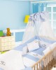 QUILT bebe AEROSTATO 03 100X140 WHITE/BLUE Cotton 100%