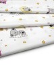 ΠΑΝΑ ΧΑΣΕ bebe Sweet Dreams 553 80X80 White-Pink 100%  Cotton