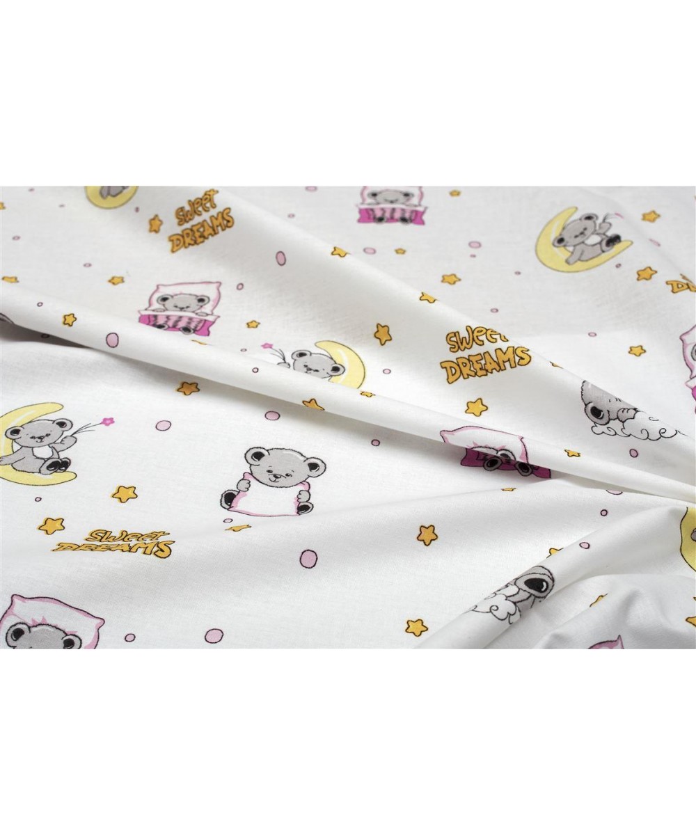 ΣΕΝΤΟΝΑΚΙ ΛΙΚΝΟΥ bebe Sweet Dreams 553 80X110 White-Pink 100%  Cotton