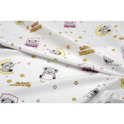 ΣΕΝΤΟΝΑΚΙ ΛΙΚΝΟΥ bebe Sweet Dreams 553 80X110 White-Pink 100%  Cotton