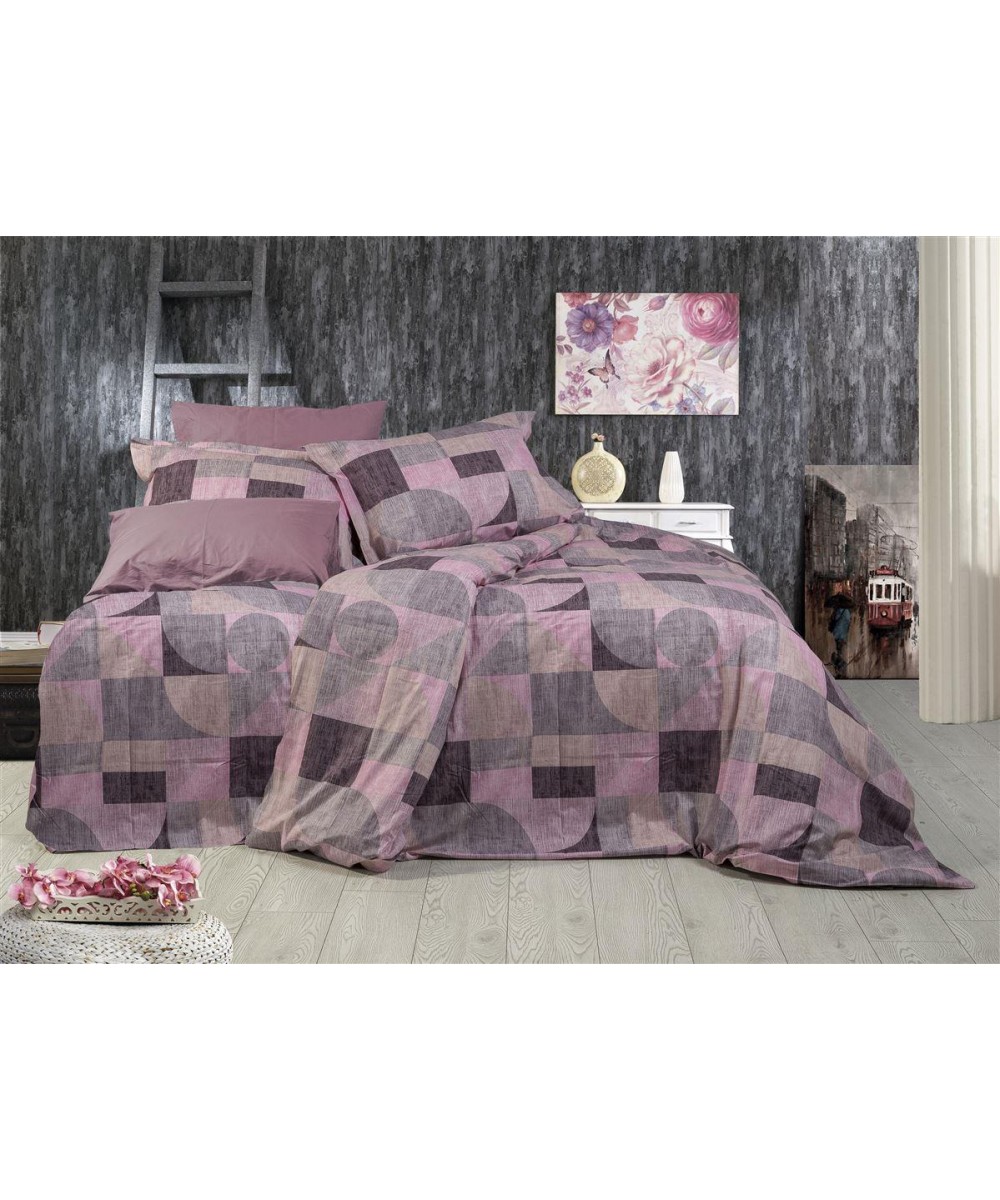 EMBRIME DUVET CASE Dimitra 336 160X240 Pink 100% Cotton Flannel