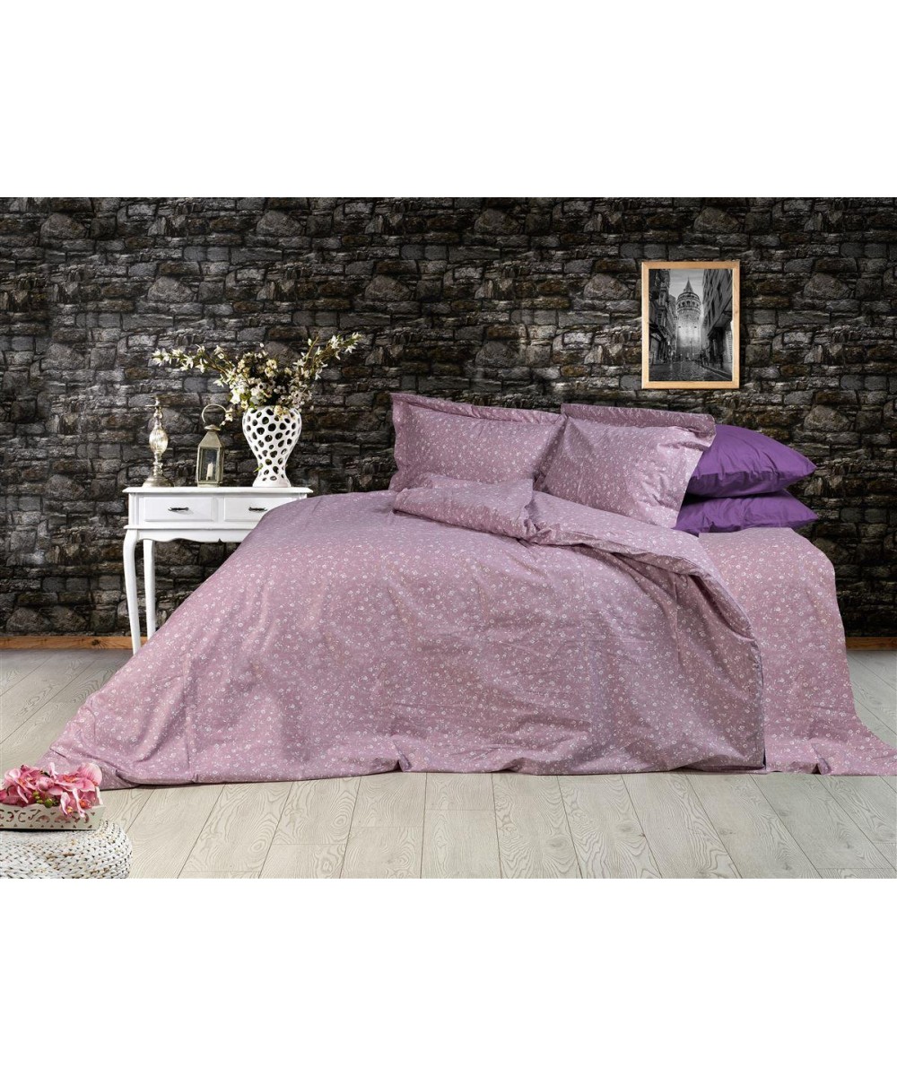 DUVET COVER EMPRIME Myrtle 349 160X240 Lilac 100% Cotton Flannel