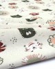 Crib sheet bebe Big Cats 27 80X110 Light Olive 100% Cotton Flannel