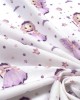 ΚΑΤΩΣΕΝΤΟΝΟ ΜΕ ΛΑΣΤΙΧΟ bebe Fairy 86 0,70X1,40X0,15 White-Lilac 100%  Cotton Flannel