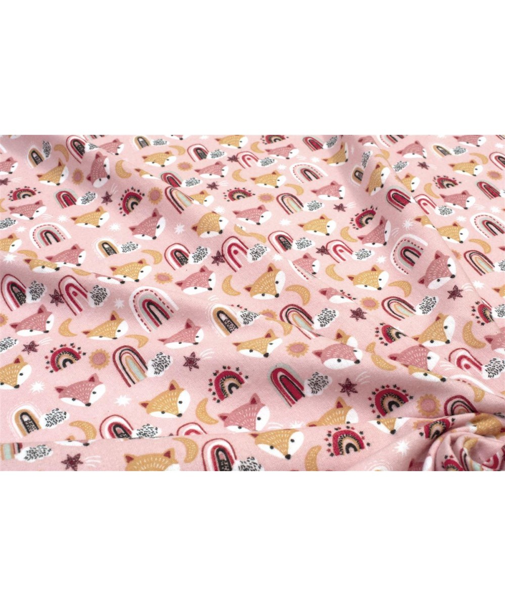 ΚΑΤΩΣΕΝΤΟΝΟ ΜΕ ΛΑΣΤΙΧΟ bebe Fox 52 0,70X1,40X0,15 Coral 100%  Cotton Flannel