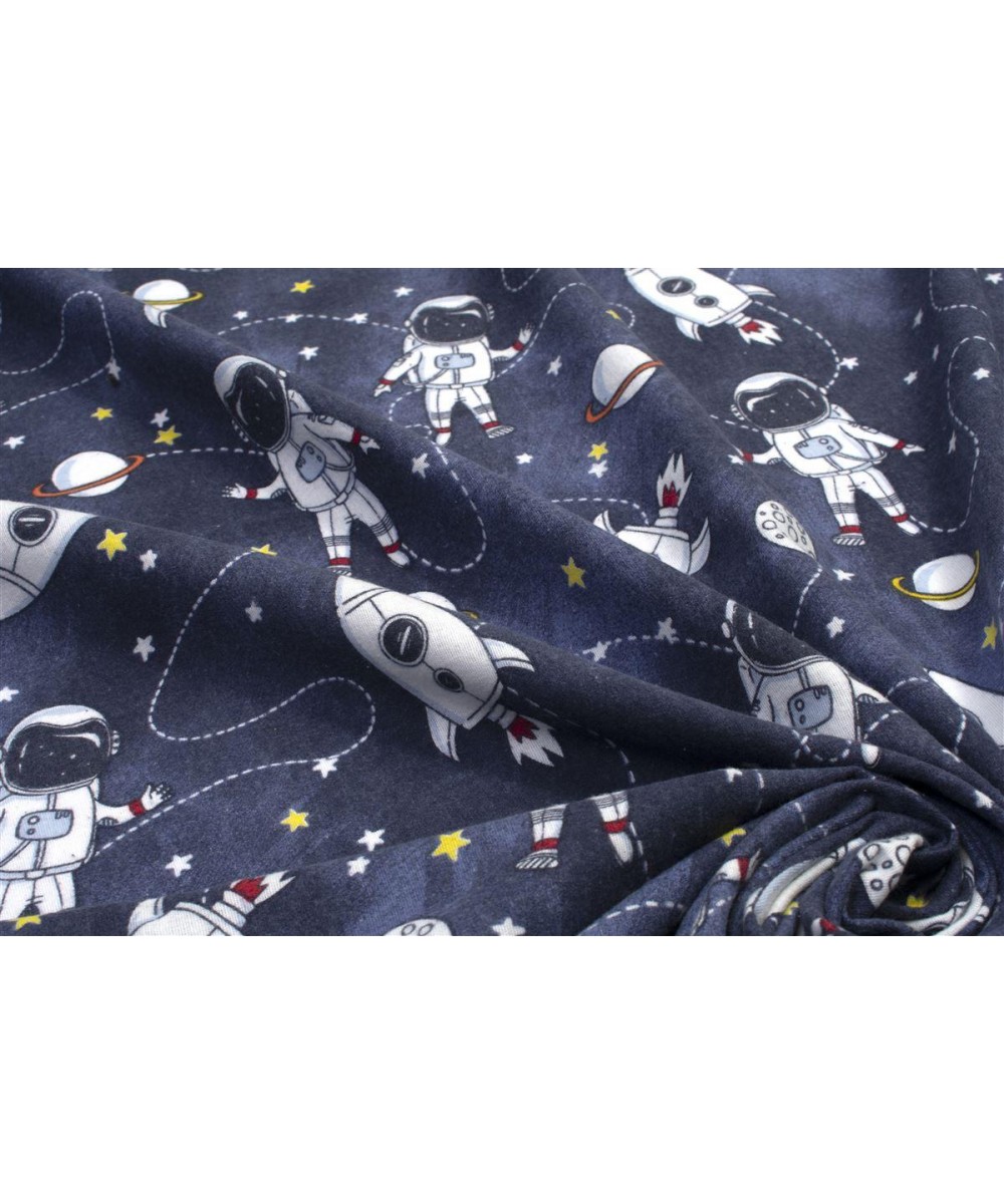 ΚΑΤΩΣΕΝΤΟΝΟ ΜΕ ΛΑΣΤΙΧΟ bebe Galaxy Travel 90 0,70X1,40X0,15 Blue 100%  Cotton Flannel