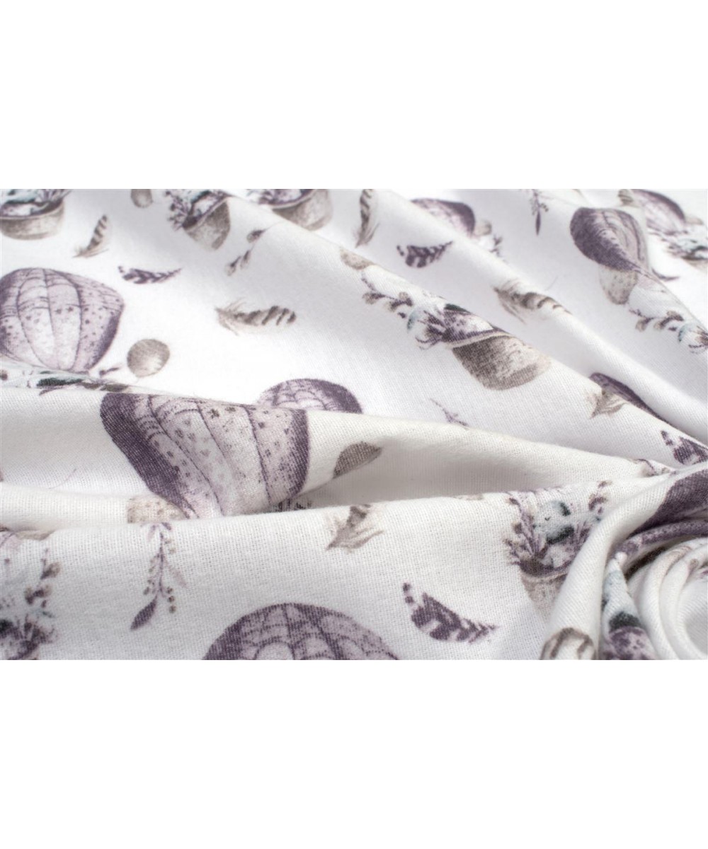 ΚΑΤΩΣΕΝΤΟΝΟ ΜΕ ΛΑΣΤΙΧΟ bebe Hot Air Balloon 78 0,70X1,40X0,15 Lilac 100%  Cotton Flannel