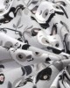 ΚΑΤΩΣΕΝΤΟΝΟ ΜΕ ΛΑΣΤΙΧΟ bebe Panda Bear 96 0,70X1,40X0,15 Grey 100%  Cotton Flannel