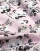 ΚΑΤΩΣΕΝΤΟΝΟ ΜΕ ΛΑΣΤΙΧΟ bebe Panda Bear 97 0,70X1,40X0,15 Pink 100%  Cotton Flannel