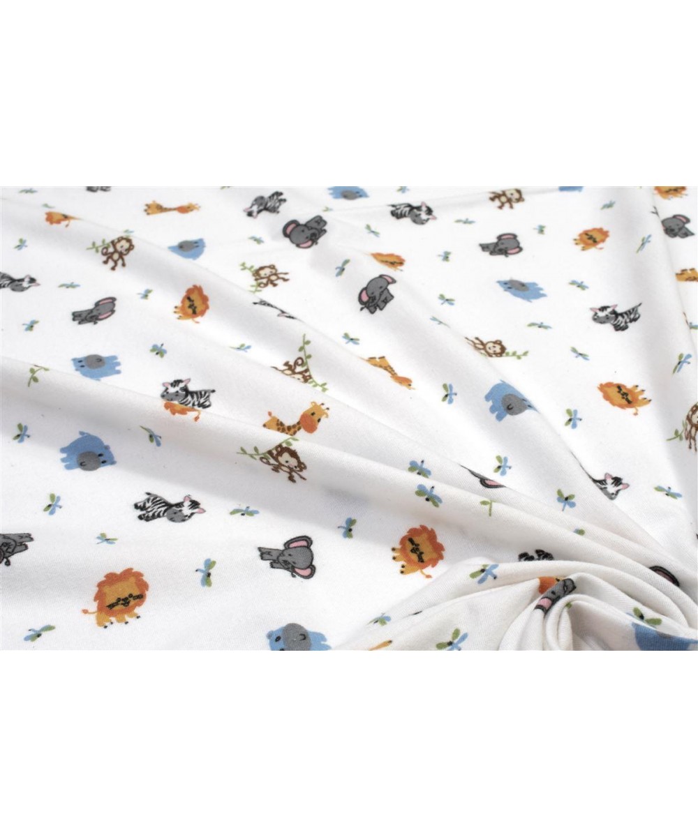 ΚΑΤΩΣΕΝΤΟΝΟ ΜΕ ΛΑΣΤΙΧΟ bebe Zoo 29 0,70X1,40X0,15 White 100%  Cotton Flannel