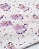 ΠΑΝΑ ΦΑΝΕΛΑ bebe Fairy 86 80X80 White-Lilac 100%  Cotton Flannel