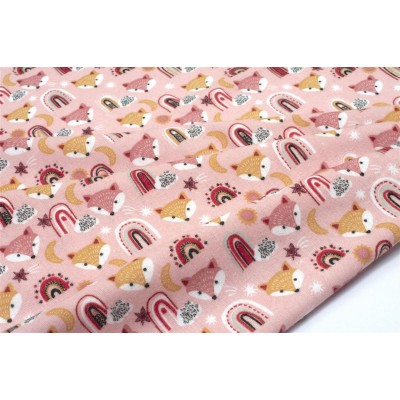 ΠΑΝΑ ΦΑΝΕΛΑ bebe Fox 52 80X80 Coral 100%  Cotton Flannel