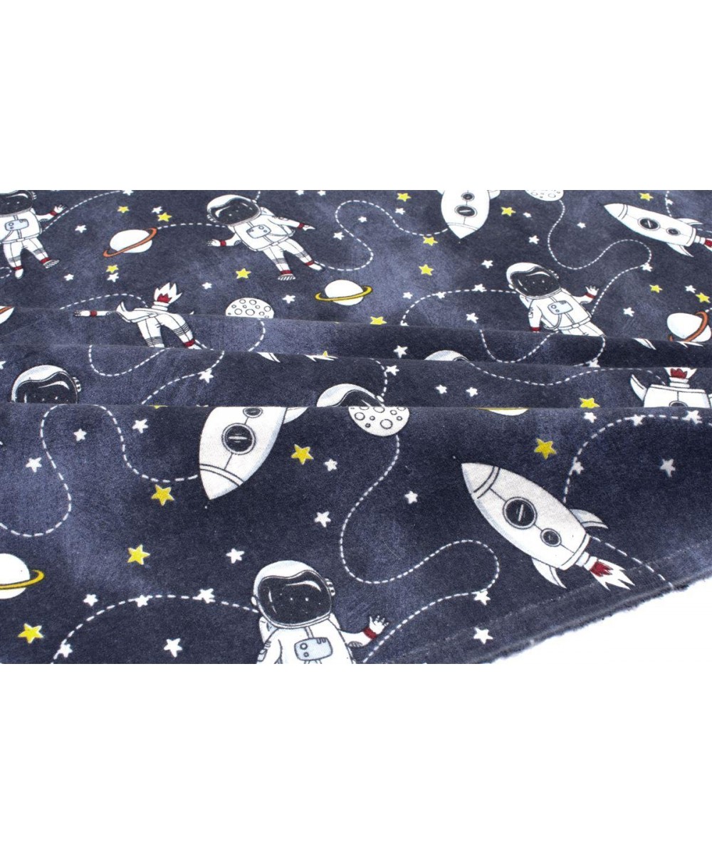 ΠΑΝΑ ΦΑΝΕΛΑ bebe Galaxy Travel 90 80X80 Blue 100%  Cotton Flannel