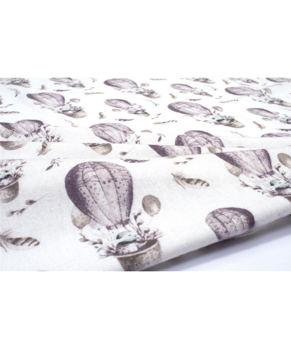 ΠΑΝΑ ΦΑΝΕΛΑ bebe Hot Air Balloon 78 80X80 Lilac 100%  Cotton Flannel