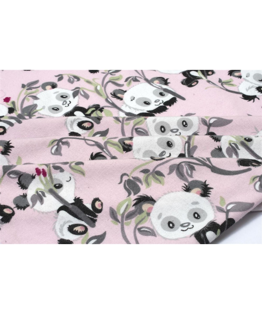 ΠΑΝΑ ΦΑΝΕΛΑ bebe Panda Bear 97 80X80 Pink 100%  Cotton Flannel