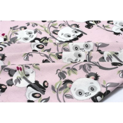 ΠΑΝΑ ΦΑΝΕΛΑ bebe Panda Bear 97 80X80 Pink 100%  Cotton Flannel