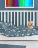 ΠΑΠΛΩΜΑ ΕΜΠΡΙΜΕ bebe Galaxy Travel 91 120X160 Petrol 100%  Cotton Flannel