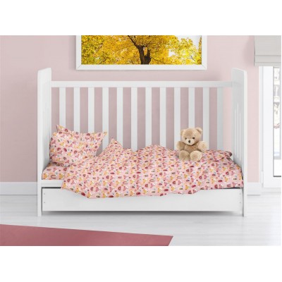 ΠΑΠΛΩΜΑΤΟΘΗΚΗ ΕΜΠΡΙΜΕ bebe Fox 52 120X160 Coral 100%  Cotton Flannel