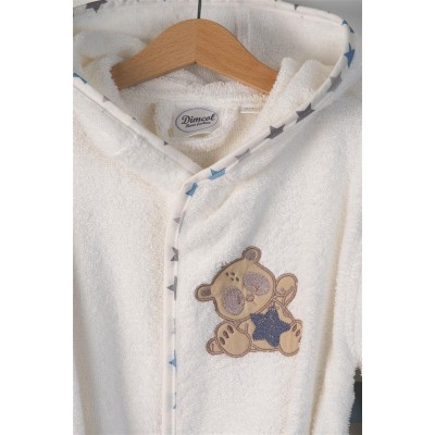 ΜΠΟΥΡΝΟΥΖΙ Με Κέντημα bebe Star Bear 152 SIZE:04 Λευκό 100%  Cotton