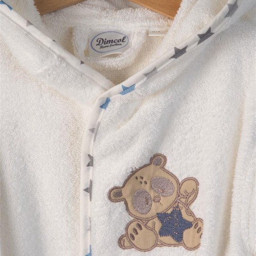 ΜΠΟΥΡΝΟΥΖΙ Με Κέντημα bebe Star Bear 152 SIZE:04 Λευκό 100%  Cotton