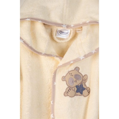 ΜΠΟΥΡΝΟΥΖΙ Με Κέντημα bebe Star Bear 153 SIZE:04 Εκρού 100%  Cotton