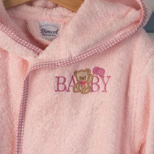 ΜΠΟΥΡΝΟΥΖΙ Με Κέντημα bebe Baby Bear 162 SIZE:04 Ροζ 100%  Cotton