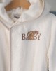 BEBE BABY WITH EMBROIDERY bebe Baby Bear 163 SIZE:04 White 100% Cotton