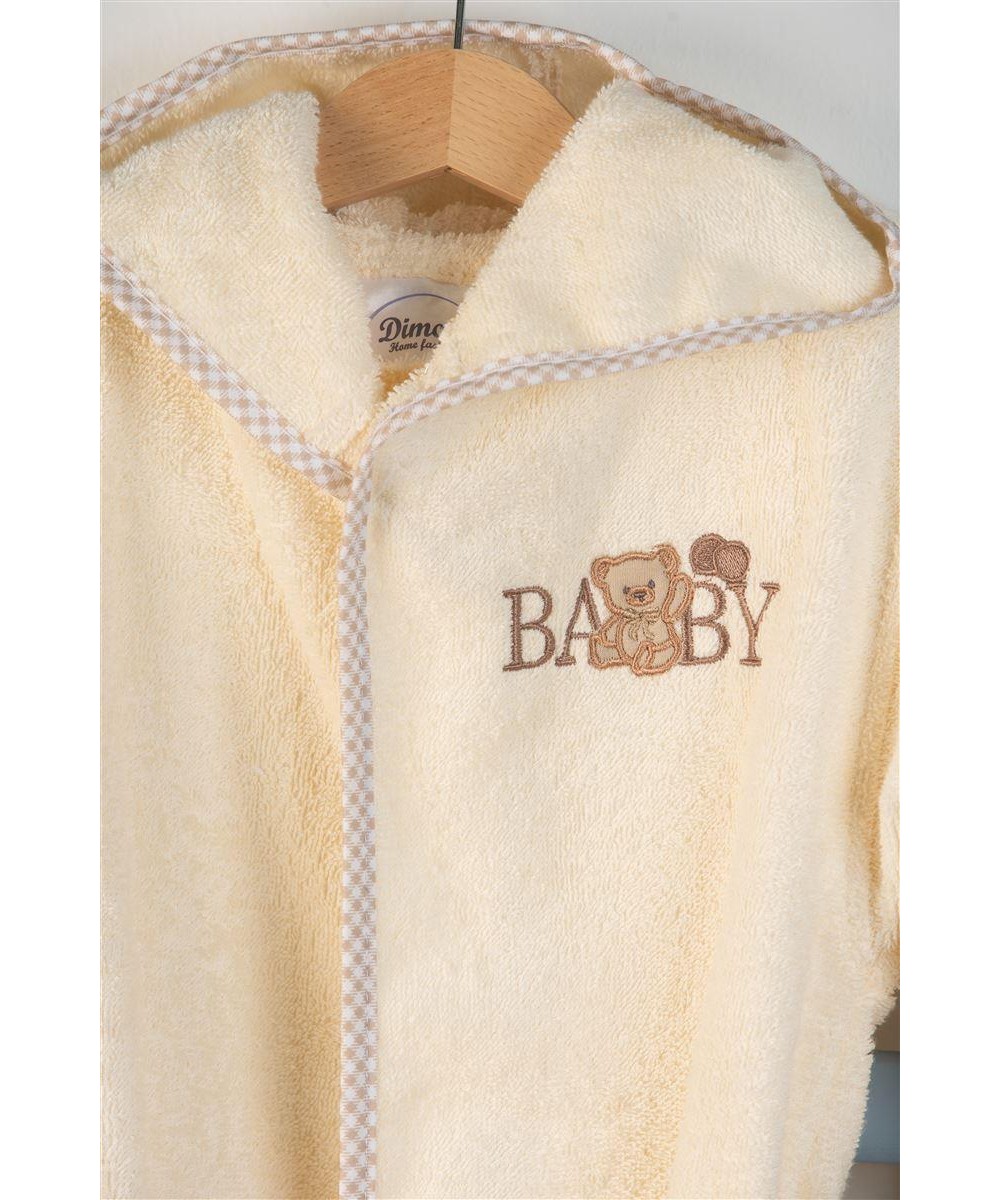 ΜΠΟΥΡΝΟΥΖΙ Με Κέντημα bebe Baby Bear 164 SIZE:04 Εκρού 100%  Cotton