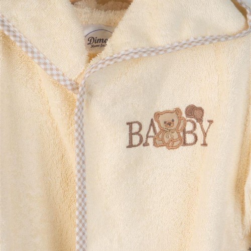 ΜΠΟΥΡΝΟΥΖΙ Με Κέντημα bebe Baby Bear 164 SIZE:04 Εκρού 100%  Cotton