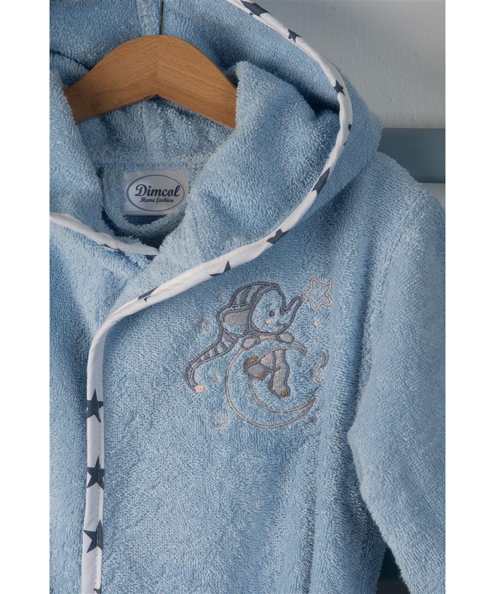 ΜΠΟΥΡΝΟΥΖΙ Με Κέντημα bebe Dreaming Elephant 166 SIZE:04 Σιελ 100%  Cotton