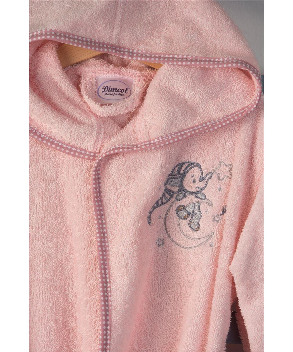 ΜΠΟΥΡΝΟΥΖΙ Με Κέντημα bebe Dreaming Elephant 167 SIZE:04 Ροζ 100%  Cotton