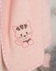 CAP With Embroidery bebe Kitty 136 75X85 Pink 100% Cotton