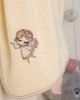 ΚΑΠΑ Με Κέντημα bebe Little Angel 143 75X85 Εκρού 100%  Cotton