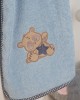 ΚΑΠΑ Με Κέντημα bebe Star Bear 151 75X85 Σιελ 100%  Cotton