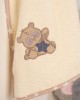 ΚΑΠΑ Με Κέντημα bebe Star Bear 153 75X85 Εκρού 100%  Cotton