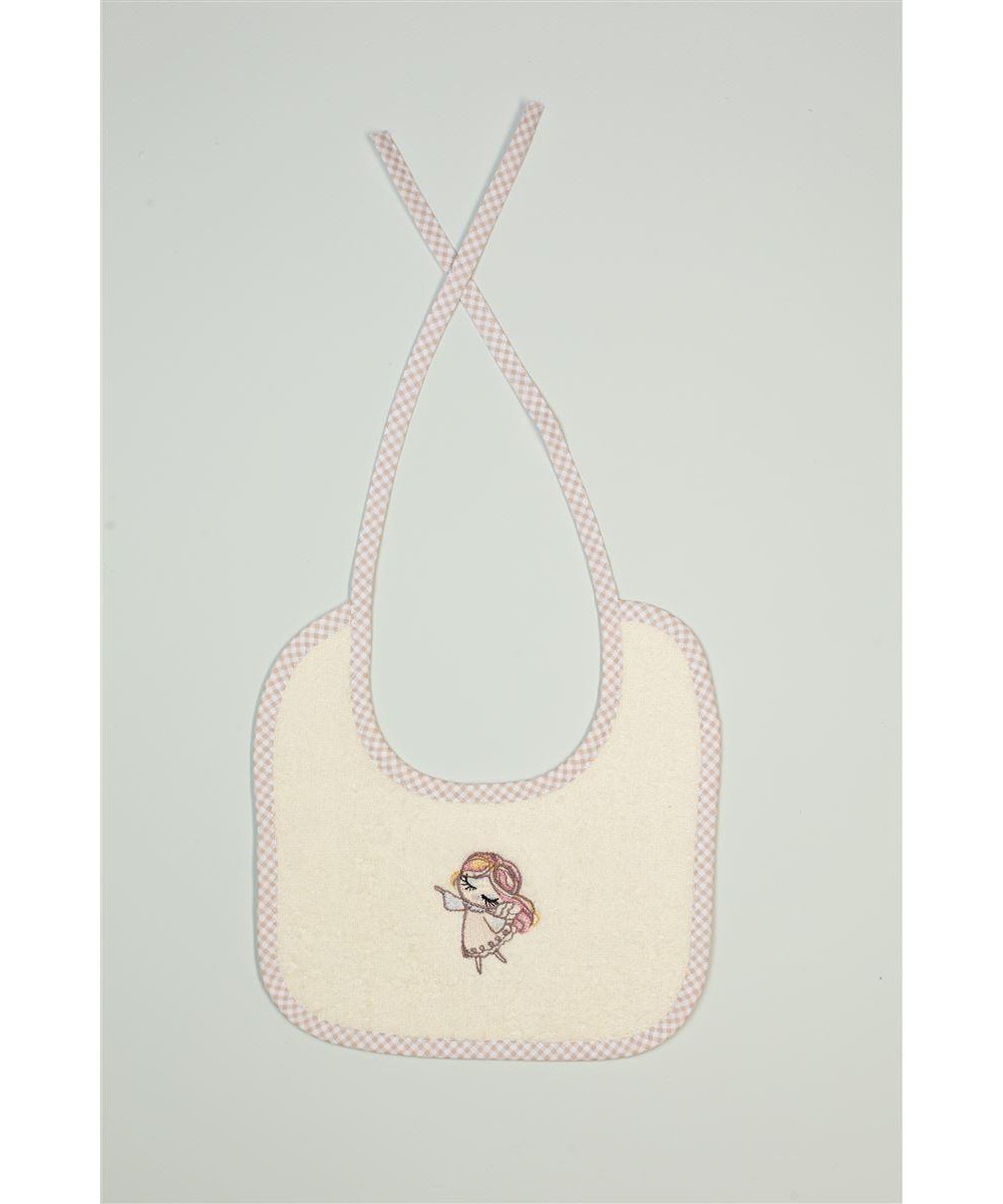 ΣΑΛΙΑΡΑ Με Κέντημα bebe Little Angel 143 25X25 Εκρού 100%  Cotton