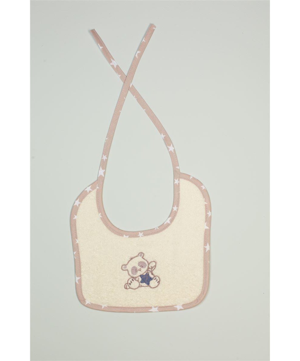 ΣΑΛΙΑΡΑ Με Κέντημα bebe Star Bear 153 25X25 Εκρού 100%  Cotton