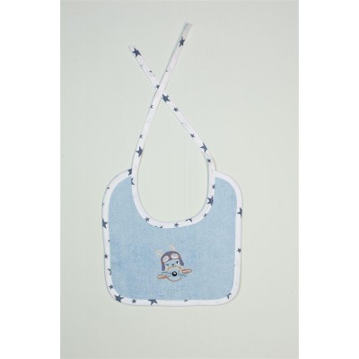 ΣΑΛΙΑΡΑ Με Κέντημα bebe Airplane 156 25X25 Σιελ 100%  Cotton