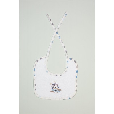 ΣΑΛΙΑΡΑ Με Κέντημα bebe Airplane 157 25X25 Λευκό 100%  Cotton