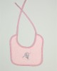 Bib With Embroidery bebe Dreaming Elephant 167 25X25 Pink 100% Cotton