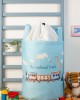 Children's Storage Basket Railroad 93 50X30X45 cm Ciel Fabric