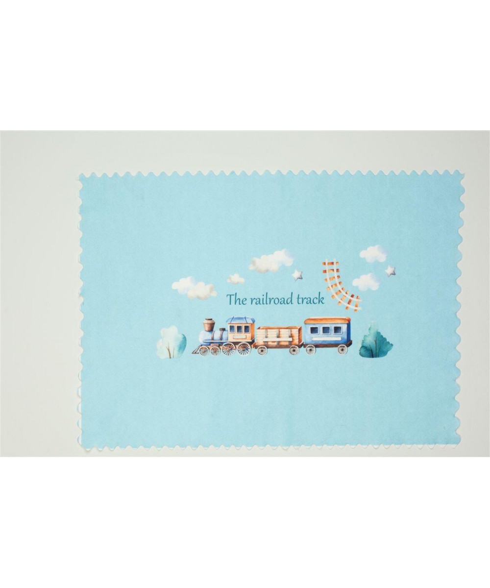 Bebe Railroad Placemat 93 35 X 50 Ciel Fabric