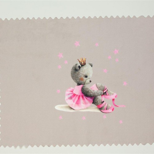 Placemat bebe Ballerina 105 35 X 50 Gray Fabric