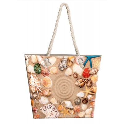 Τσάντα Θαλάσσης Seashells 19 40X45 Digital Print 100%  Polyester