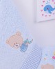 ΠΕΤΣΕΤΑ ΣΕΤ 2 τεμ bebe HAPPY BEARS 19 30X50,70X140 ΣΙΕΛ Cotton 100% 