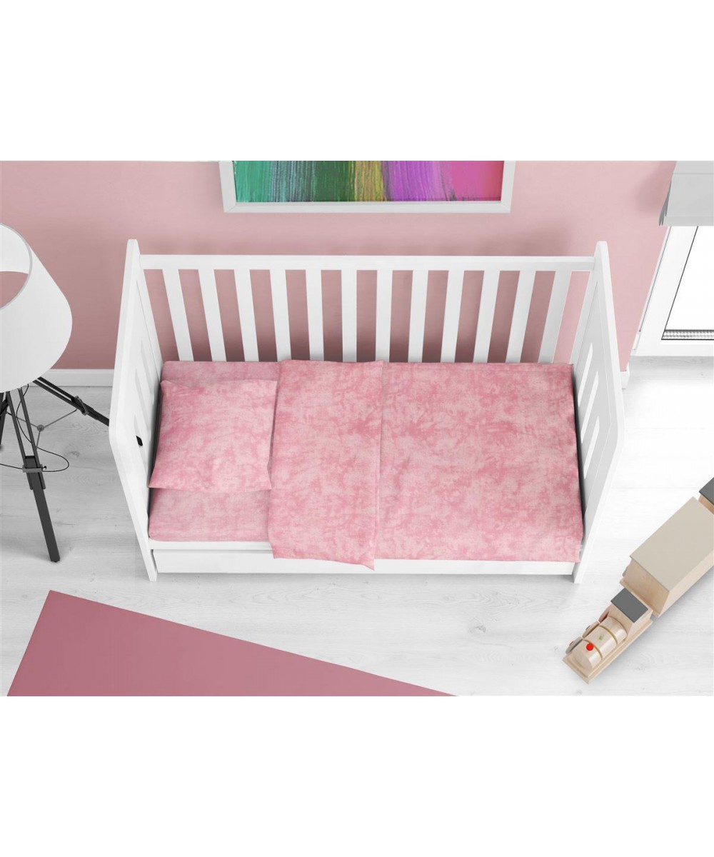 Σεντόνια Σετ 3 τεμ bebe Premium Shadow 617 120X160 Pink 100%  Cotton