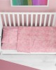 Σεντόνια Σετ 3 τεμ bebe Premium Shadow 617 120X160 Pink 100%  Cotton