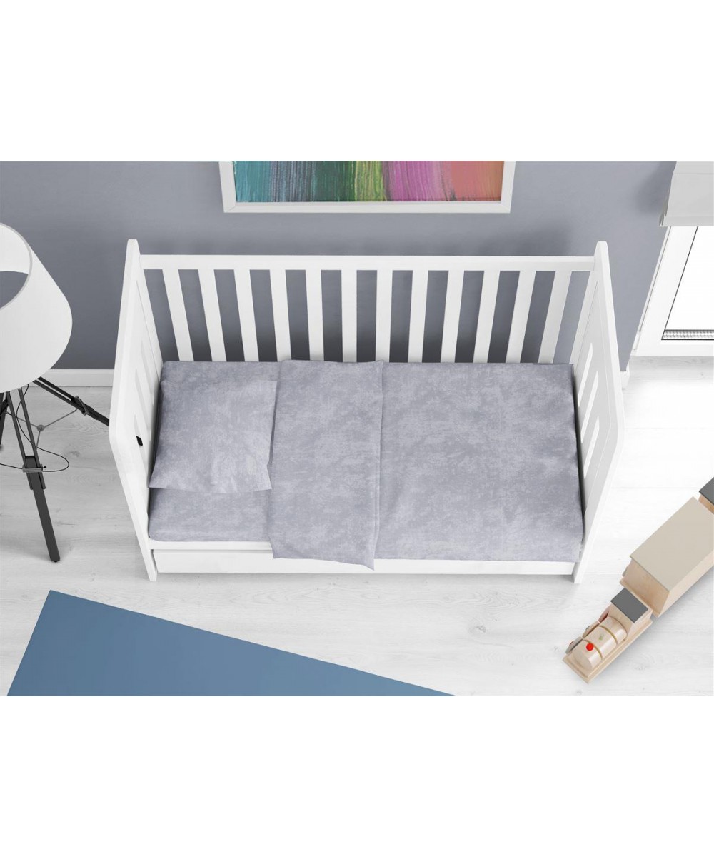 Σεντόνια Σετ 3 τεμ bebe Premium Shadow 621 120X160 Light Grey 100%  Cotton