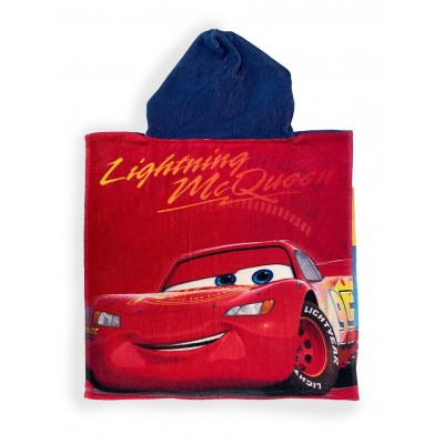 Πόντσο Θαλάσσης Quick Dry Disney Home Cars 23 50X100 Blue 100%  Microfiber