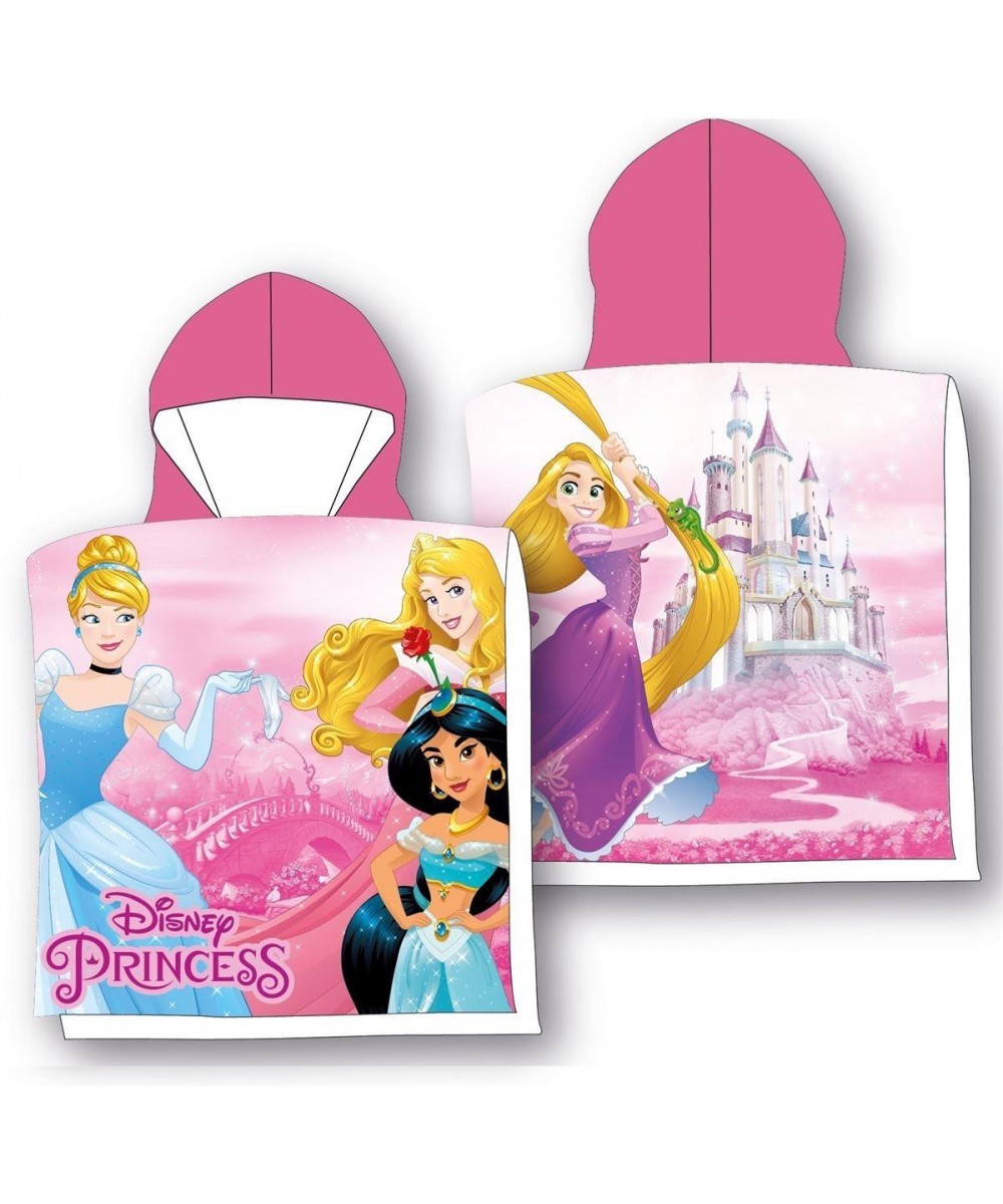 Πόντσο Θαλάσσης Quick Dry Disney Home Princess 24 50X100 Pink 100%  Microfiber